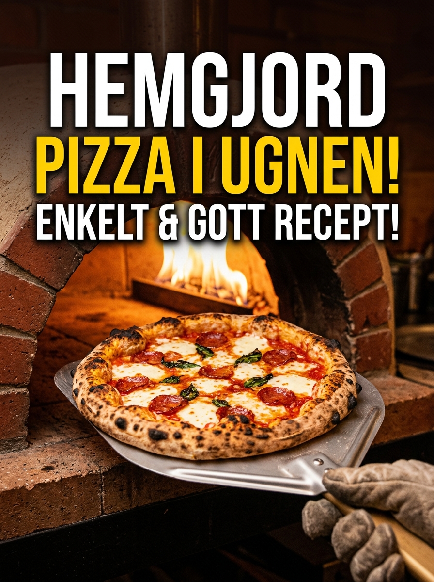 Hemmagjord pizza i ugn